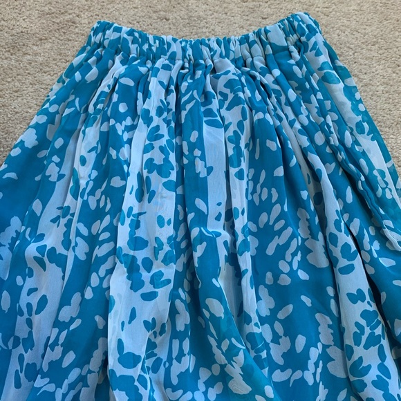 Blue & white summer maxi skirt - Picture 2 of 3